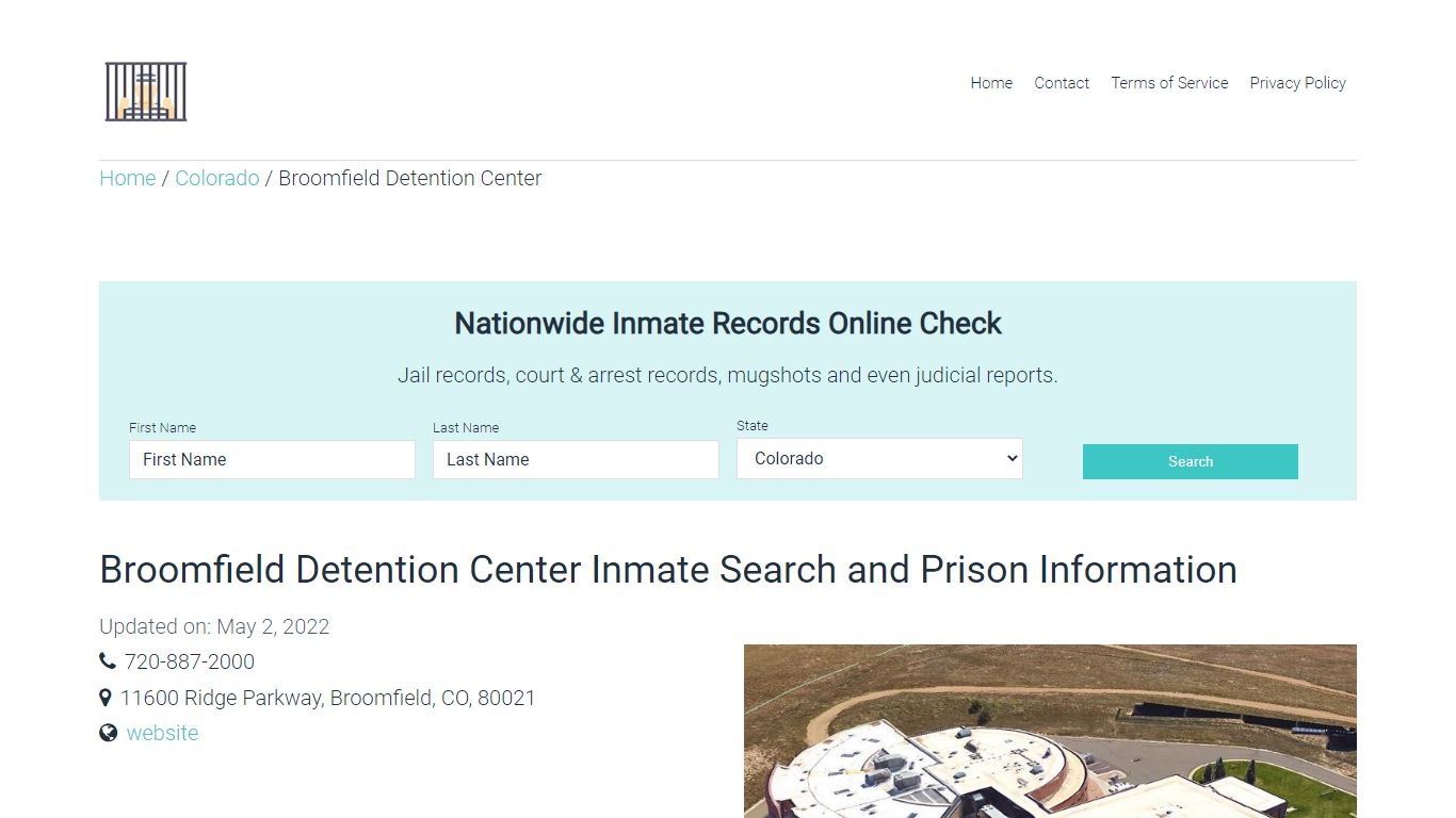 Broomfield Detention Center Inmate Search, Visitation ...